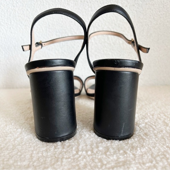 Gucci Marmont Black Leather Block Heel Sandals Size EU 37 - Picture 10 of 15